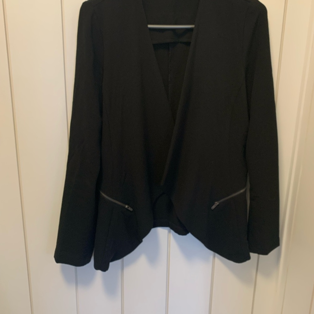⭐️5/$30 Elodie Black soft waterfall blazer